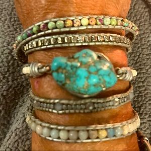 Turquoise wrap bracelet